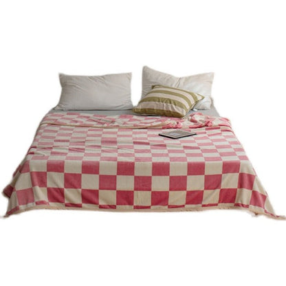 Checkerboard Throw Blanket - Rumi Living