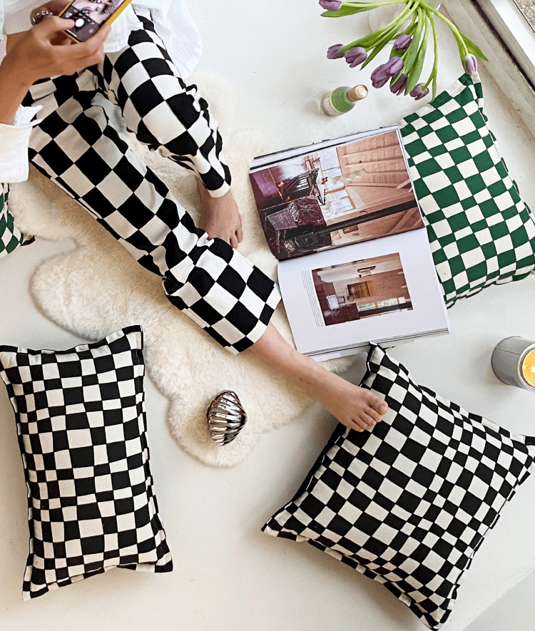 Checkered Pillow - Rumi Living