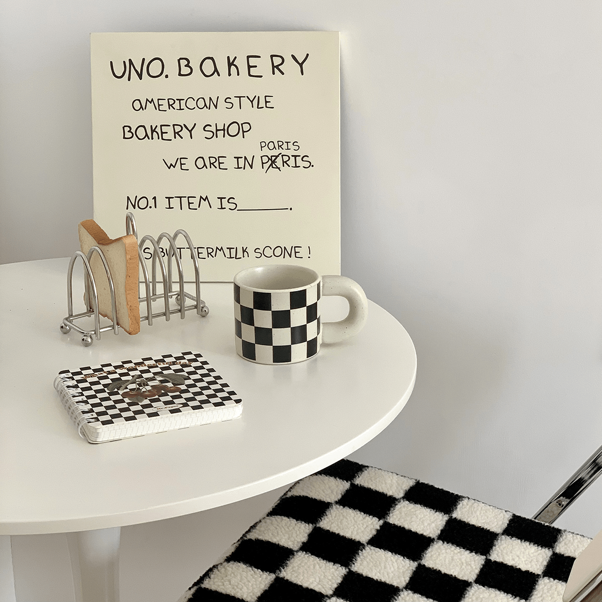 Chubby Checkerboard Mug - Rumi Living