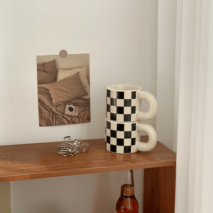 Chubby Checkerboard Mug - Rumi Living