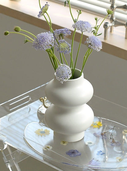 Curved Ceramic Vase - Rumi Living