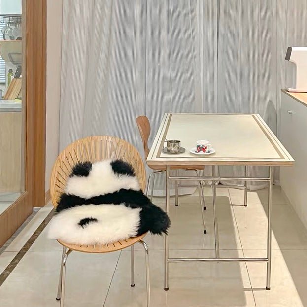 Fluffy Panda Rug Mat - Rumi Living