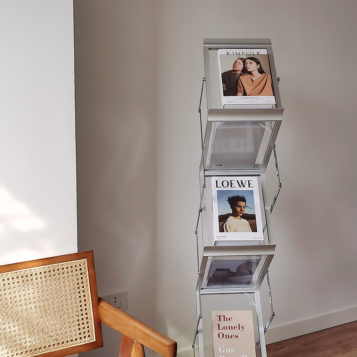 Foldable Magazine + Book Display Stand - Rumi Living