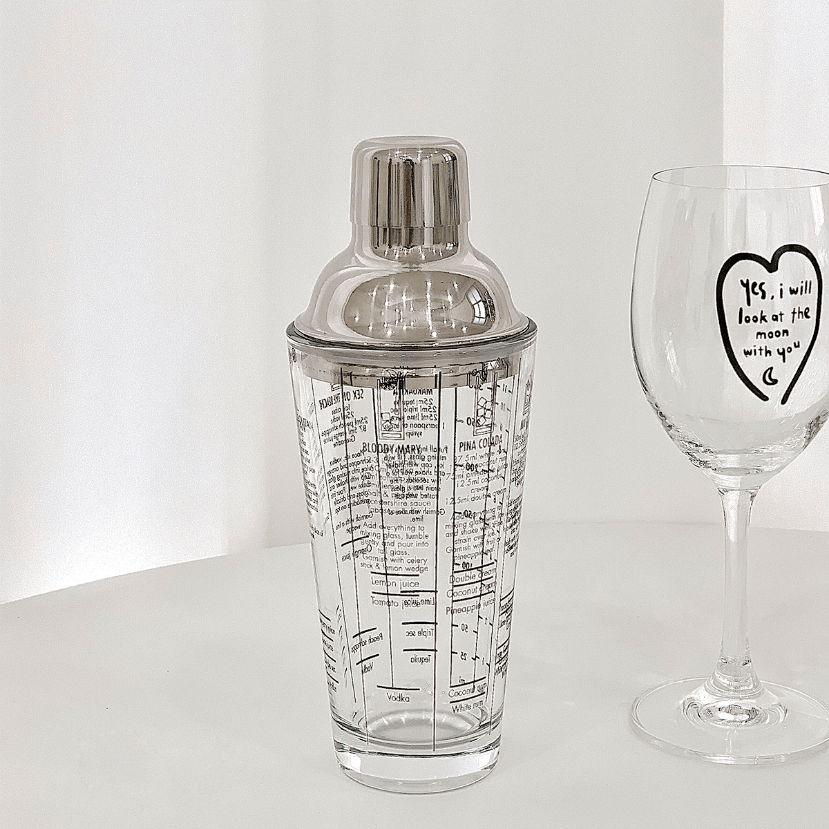 Glass Cocktail Shaker - Rumi Living