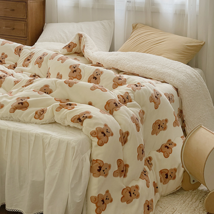 Peach + Orange + Teddy Fleece Blankets