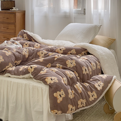 Peach + Orange + Teddy Fleece Blankets