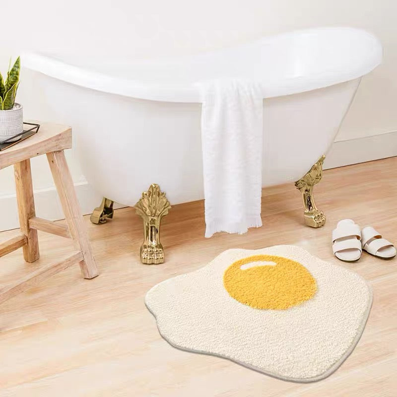 Sunny Side Up Egg Bath Mat