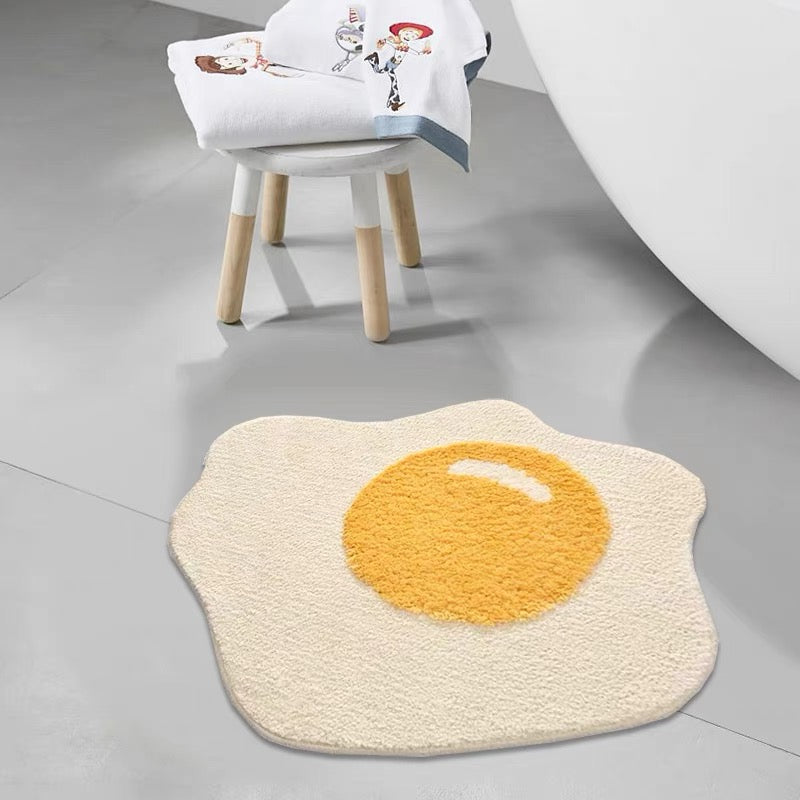 Sunny Side Up Egg Bath Mat