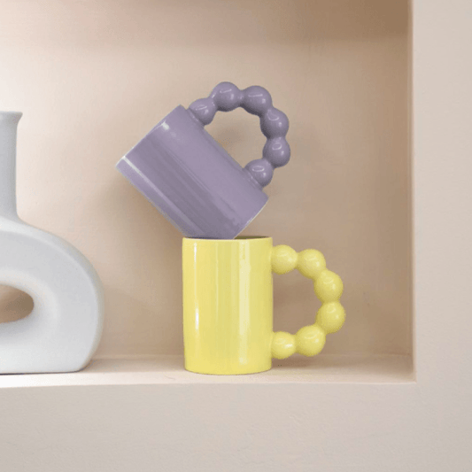 Iris the Beaded Handle Mug - Rumi Living
