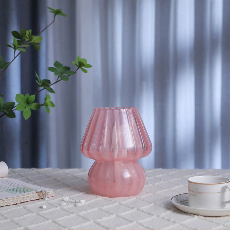 Mushroom lamp deals pink