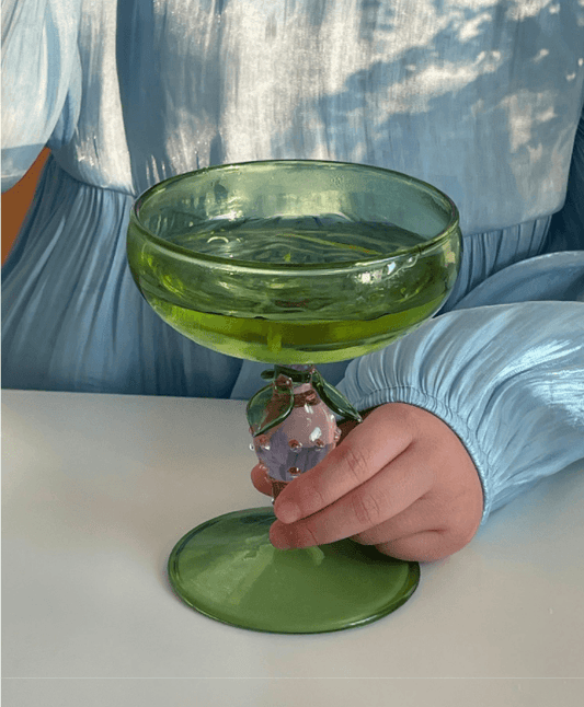 Wriggle Wavy Handle Glass Mug - Rumi Living