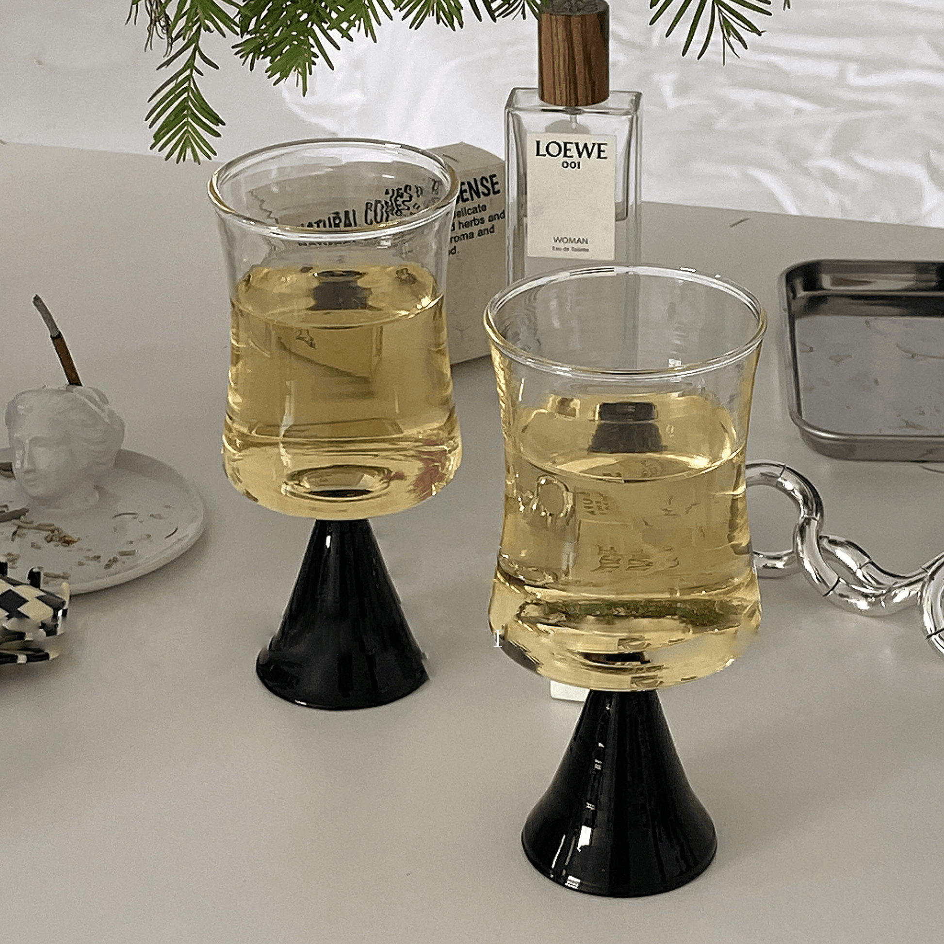 "Medieval" Goblet Wine Glass - Rumi Living