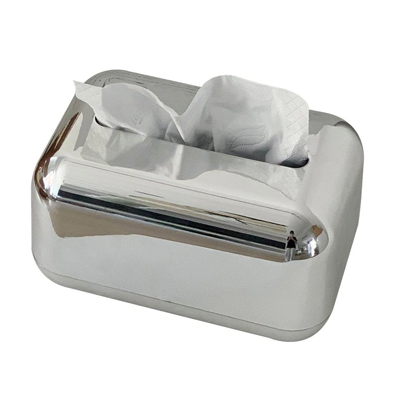 Minimalist Metallic Tissue Box - Rumi Living