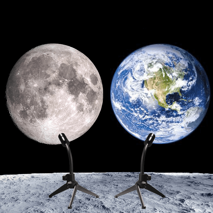 Moon Earth Projector Lamp - Rumi Living
