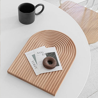 Nordic Arch Wavy Wooden Tray - Rumi Living