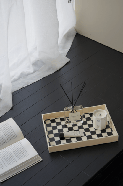 Retro Checkerboard Acrylic Tray - Rumi Living