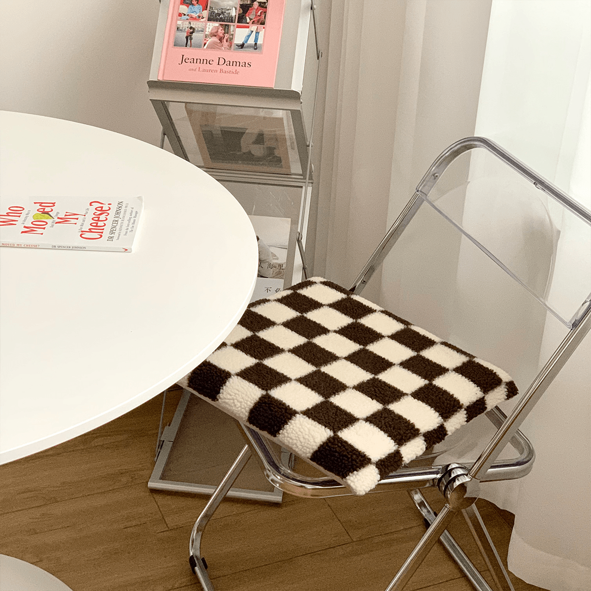 Retro Checkered Seat Cushion - Rumi Living