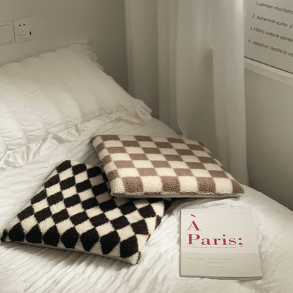 Retro Checkered Seat Cushion - Rumi Living