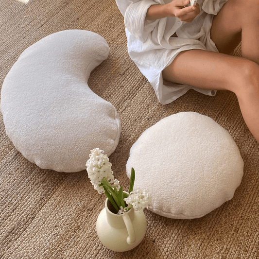 Soft White Cashmere Cushions - Rumi Living