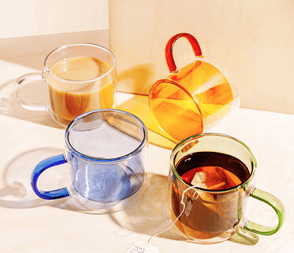 Sorreto Double-walled Glass Mug - Rumi Living