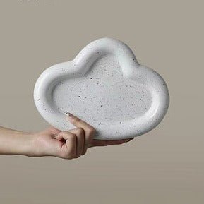 Speckle Ceramic Cloud Dish + Tray - Rumi Living