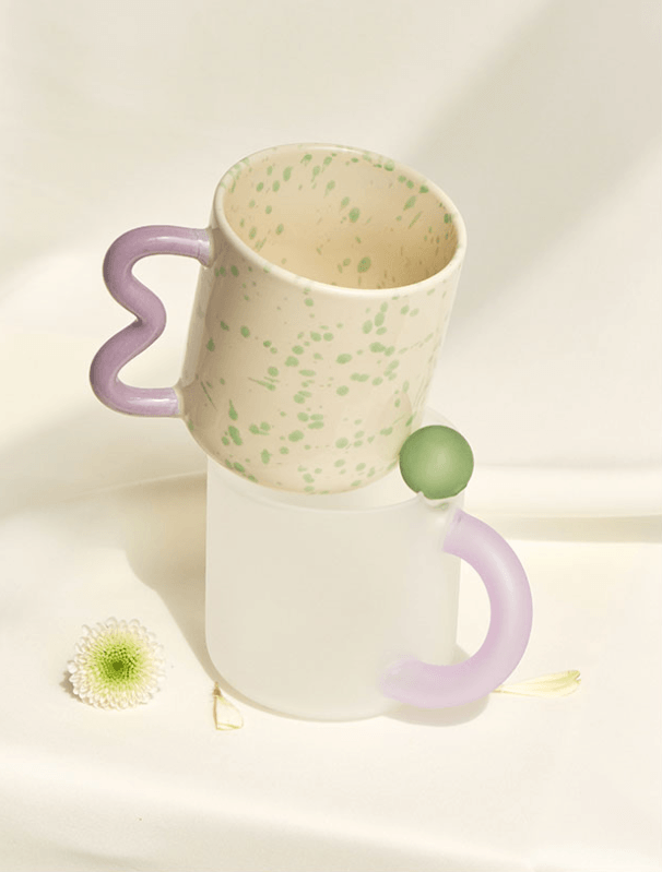 Speckled Wavy Ceramic Mug - Rumi Living