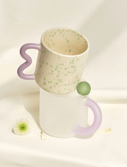 Speckled Wavy Ceramic Mug - Rumi Living