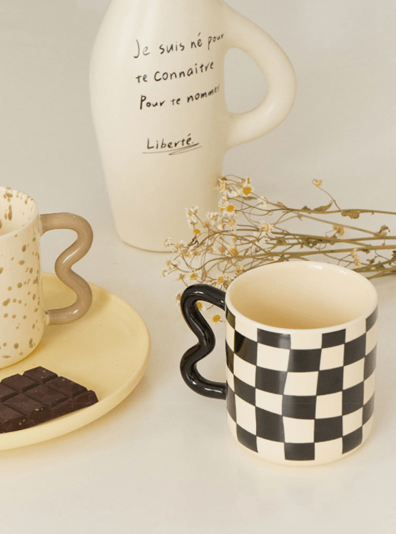 Speckled Wavy Ceramic Mug - Rumi Living