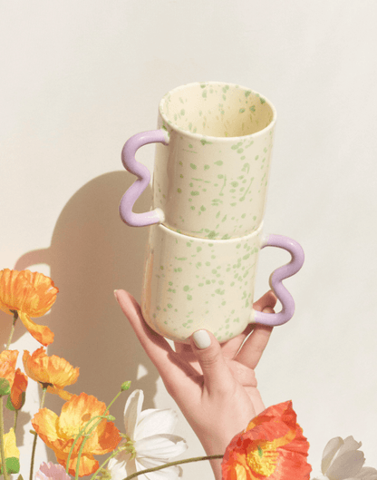 Speckled Wavy Ceramic Mug - Rumi Living