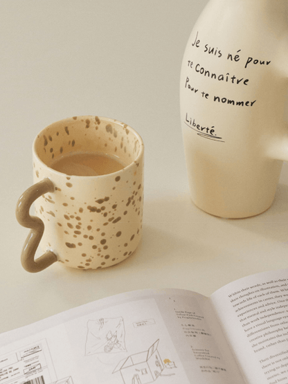 Speckled Wavy Ceramic Mug - Rumi Living