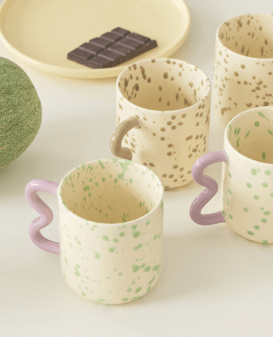 Speckled Wavy Ceramic Mug – Rumi Living