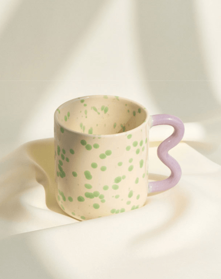 Speckled Wavy Ceramic Mug - Rumi Living