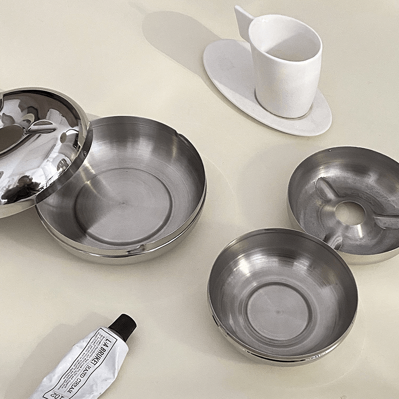 Stainless Steel Donut Ashtray - Rumi Living