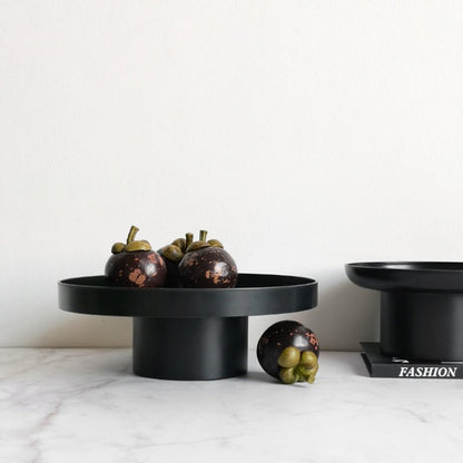 Templo Fruit Dish Tray - Black & White - Rumi Living