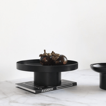 Templo Fruit Dish Tray - Black & White - Rumi Living