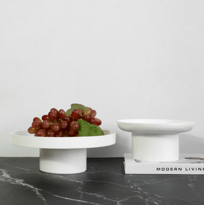 Templo Fruit Dish Tray - Black & White - Rumi Living