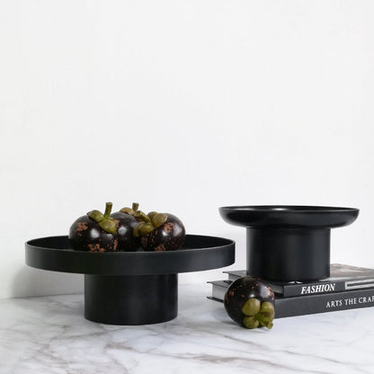 Templo Fruit Dish Tray - Black & White - Rumi Living