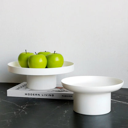 Templo Fruit Dish Tray - Black & White - Rumi Living