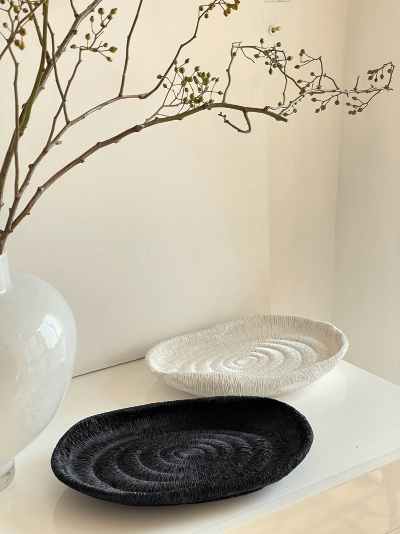 Textured Resin Fruit Dish Tray - Rumi Living