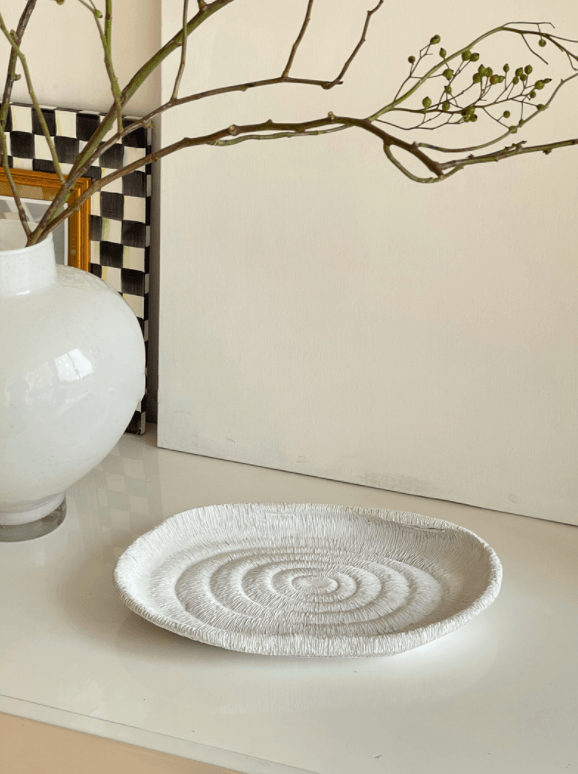 Textured Resin Fruit Dish Tray - Rumi Living