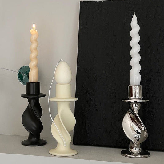 Twist Sculptural Candle Holder - Rumi Living
