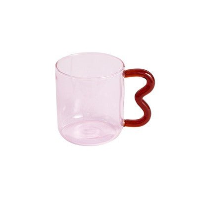 Wriggle Handle Glass Mug - Rumi Living