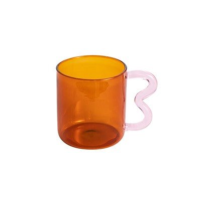 Wriggle Handle Glass Mug - Rumi Living