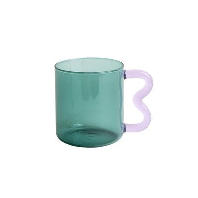 Wriggle Handle Glass Mug - Rumi Living