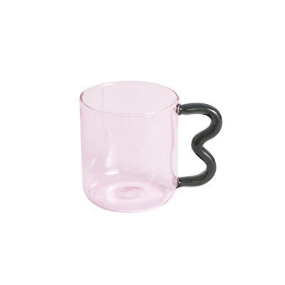 Wriggle Handle Glass Mug - Rumi Living