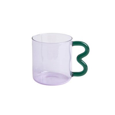 Wriggle Handle Glass Mug - Rumi Living